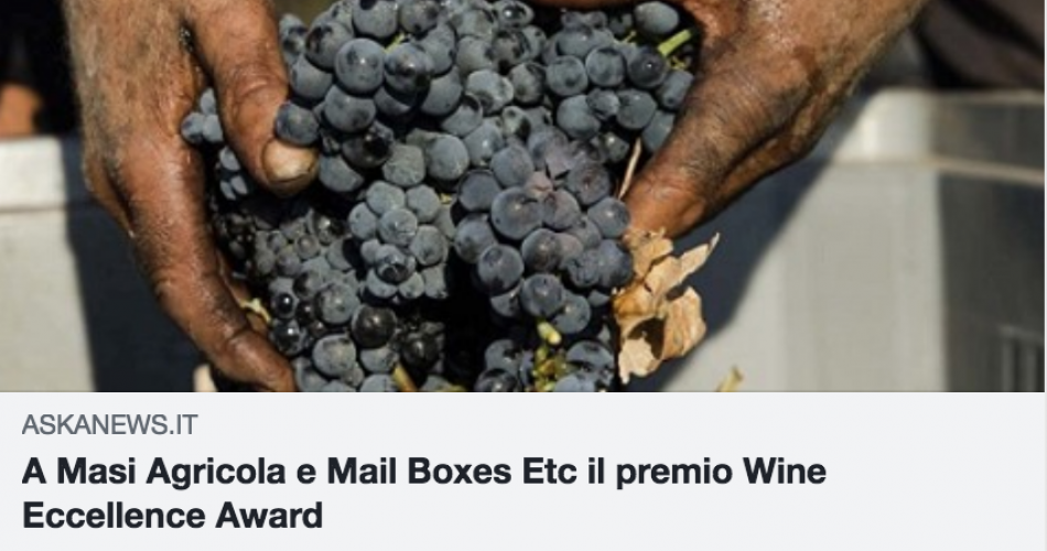 Mail Boxes Etc vincitrice della 7° Wine Excellence Award